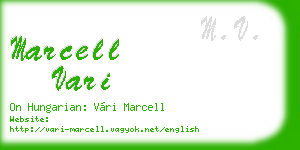 marcell vari business card