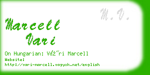 marcell vari business card